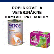 doplnkové a veterinárne krmivo pre mačky